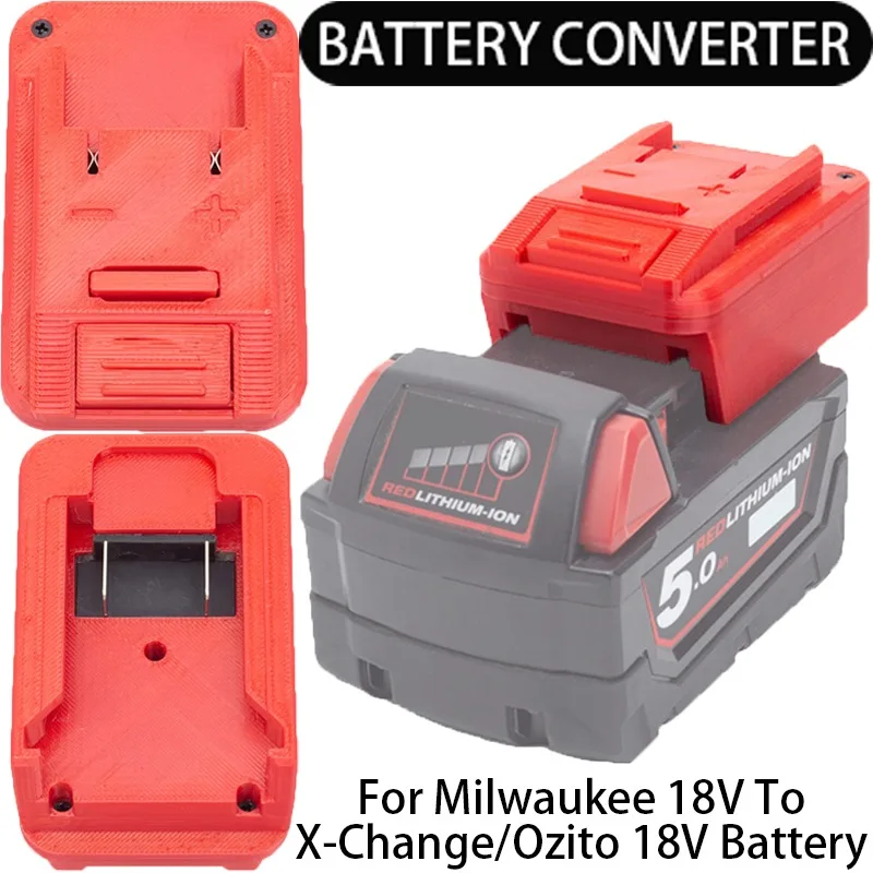 Adaptador de Bateria para Einhell X-change Ozito 18v Ferramentas Converter para Milwaukee 18v Li-ion Conversor de Bateria Acessório de Ferramenta Elétrica