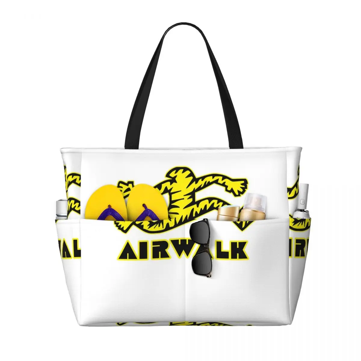

Tattoo Old School Style Airwalk Beach Tote Bag Sport Gym Yoga Duffle Large Tote Bag Women Travel Bag Fitness bag
