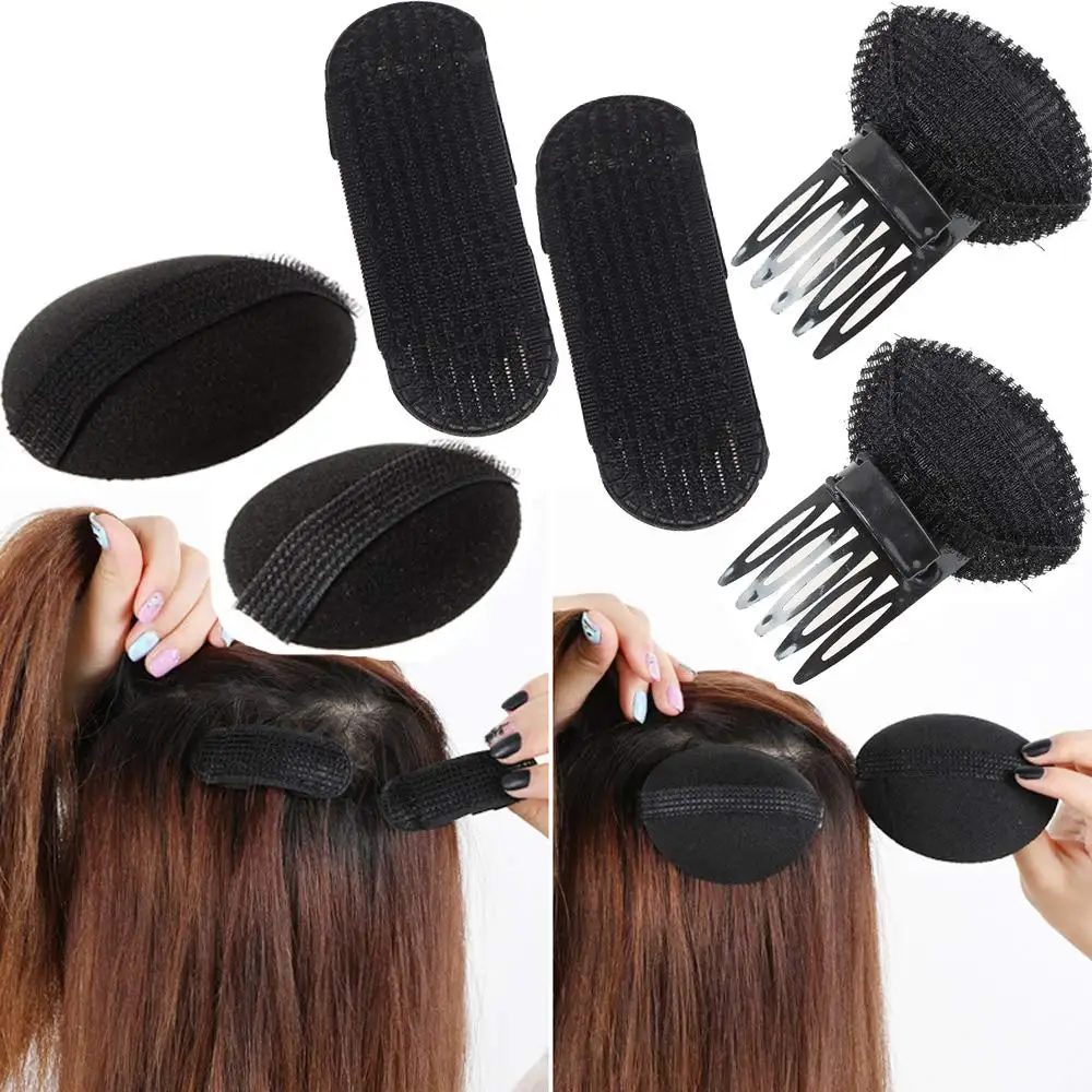 Puff Hair Head Cushion Invisible Fluffy Hair Pad Sponge Clip Bun Bump It Up Volume Hair Base For Women and Girls Hair Accessory