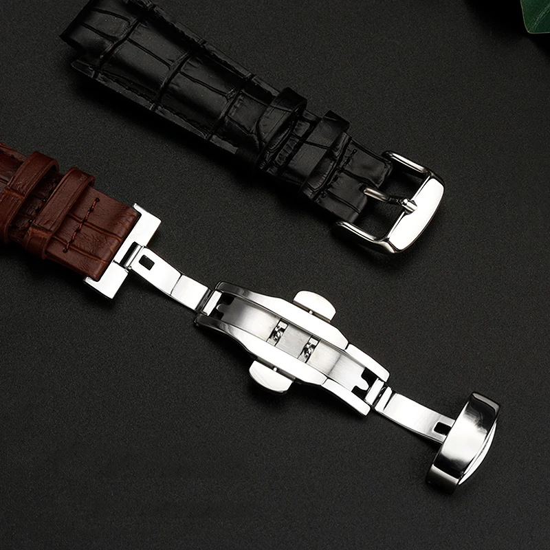 Leather Watch band Accessories For Tissot 1853 T60 Watch Strap T60.1.513 Men Women Cowhide Watch Strap Convex 24×14mm Bracelet