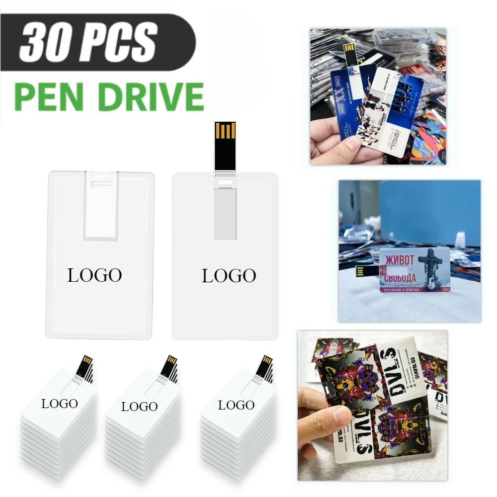

30 шт./лот, бесплатный логотип, 100% емкость, 4 ГБ, 8 ГБ, 16 ГБ, 32 ГБ, кредитная карта, USB-флеш-накопитель, индивидуальный логотип, высокое качество, креативный Pendrive