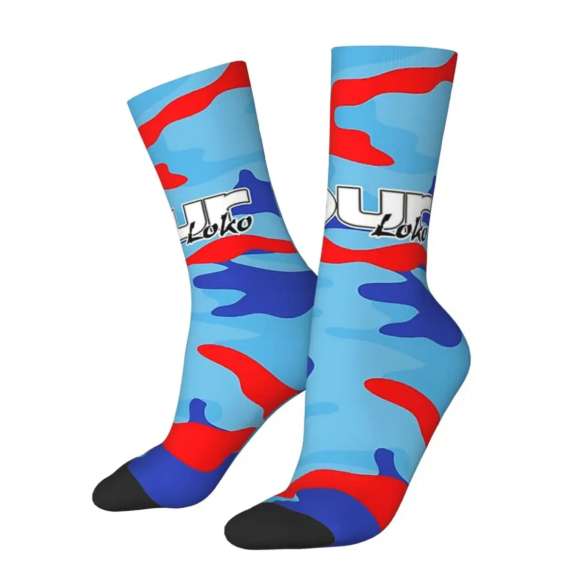 

Blue Razz Camo 4loko Socks Harajuku Super Soft Stockings All Season Long Socks Accessories for Man's Woman's Christmas Gifts