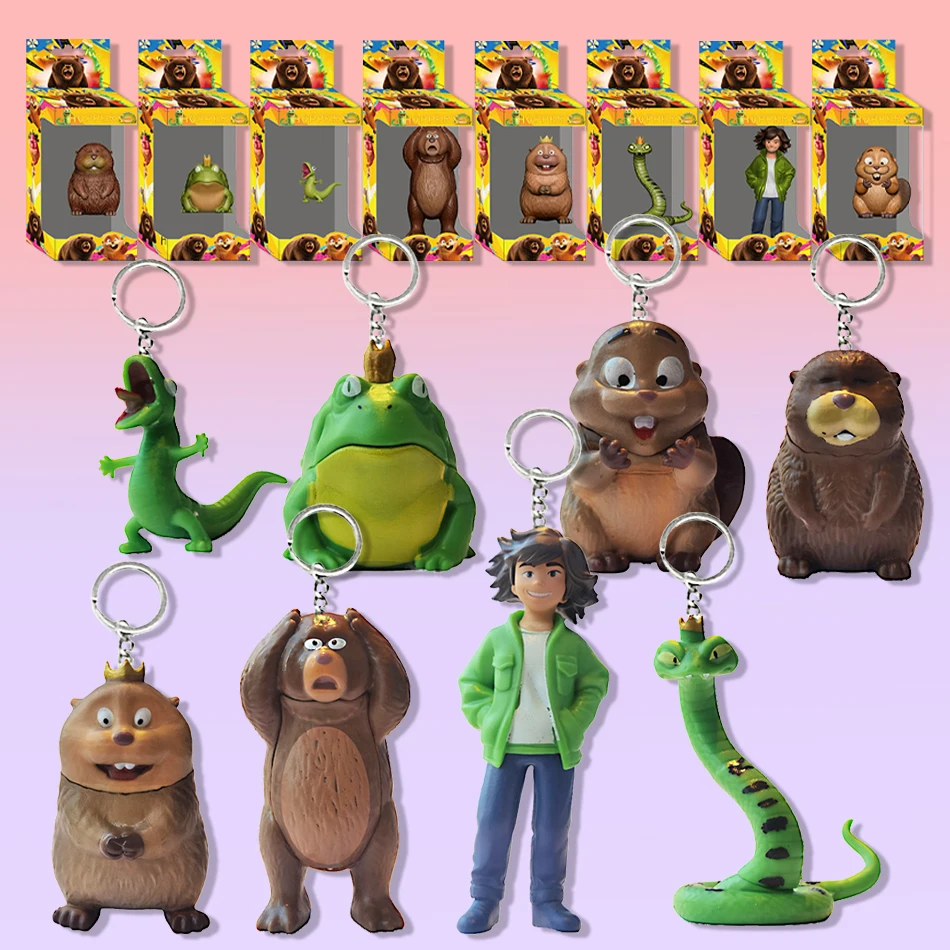 

Новая коллекция фигурок-брелоков «Бобры» из мультсериала «Хопперс» 2026 года, аниме-фигурки, игрушки для детей, украшения для стола и комнаты