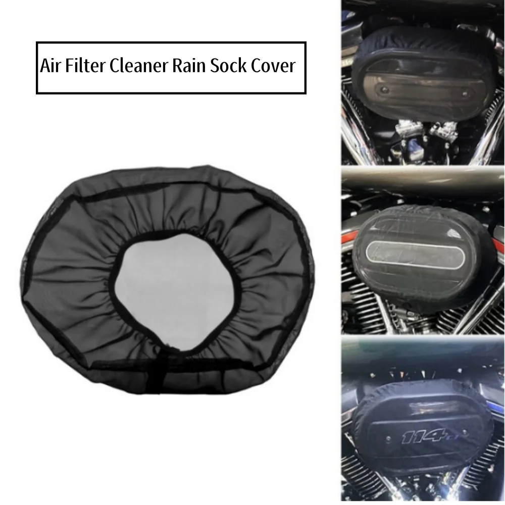 Motorcycle Waterproof Air Filter Rain Sock Cover Oilproof Dustproof Universal For Harley Sportster Touring Softail Dyna