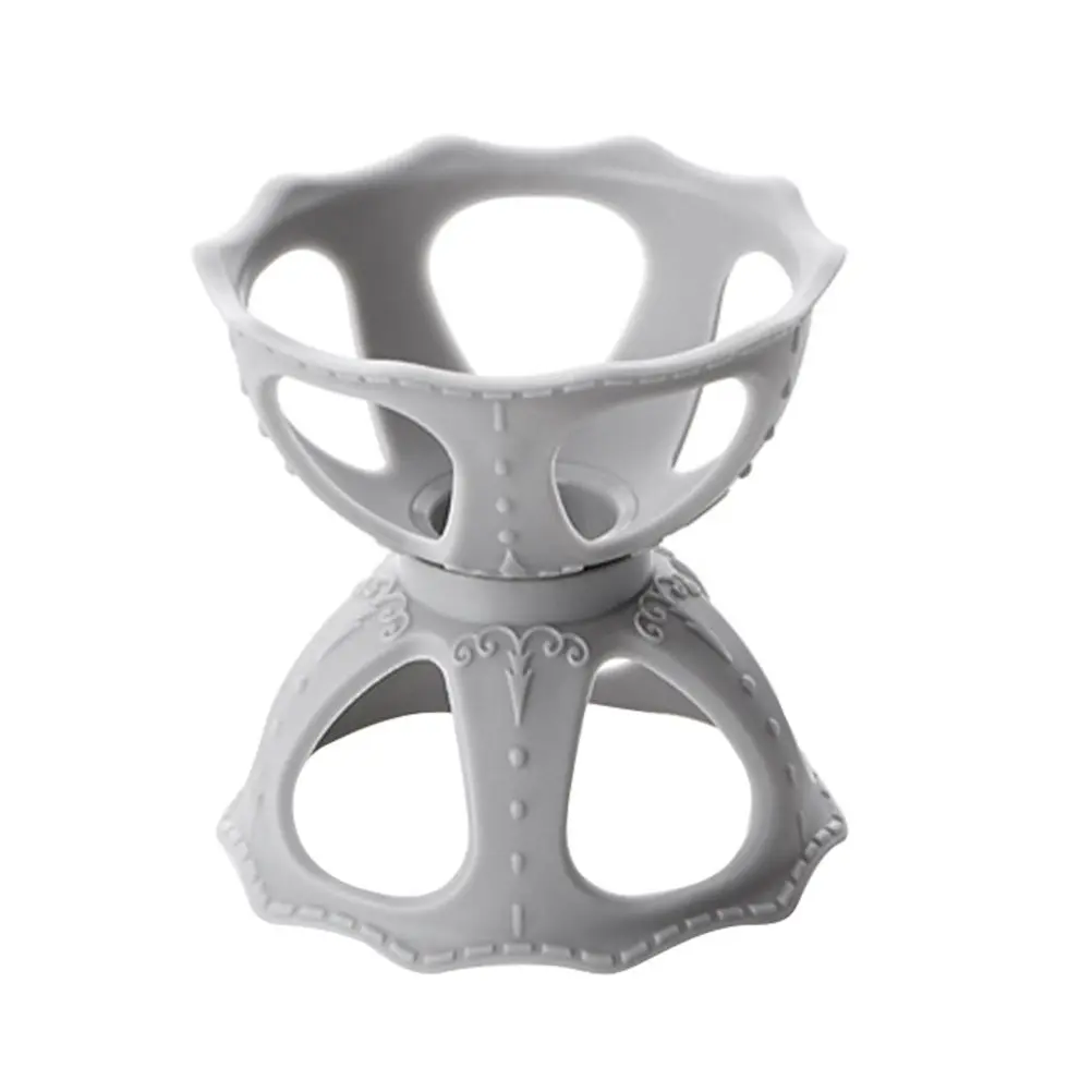 3Pcs Makeup Sponge Dryer Rack Powder Puff Stand Holder Plastic Storage Shelf Elegant Chic Organizer for Dresser Vanity view 3