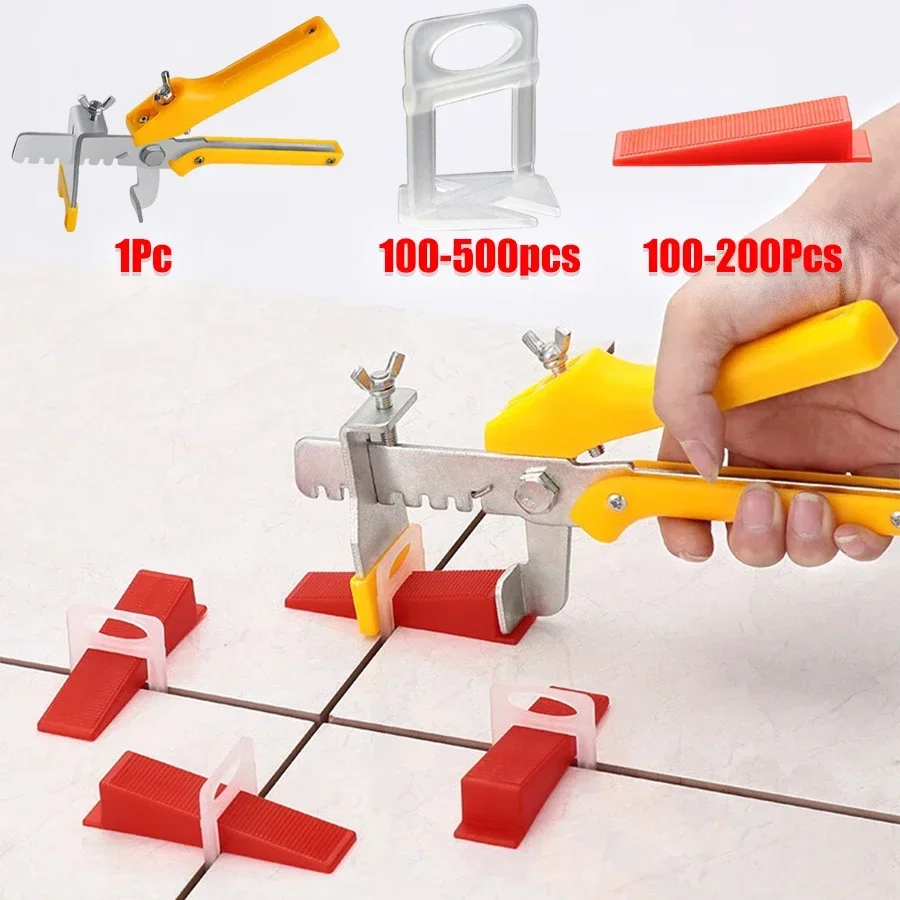 

100-501Pcs Tile Leveling System Laying Level Wedges Alignment Spacers Leveler Locator Spacers Flooring Wall Level 0.35mm-3.0mm