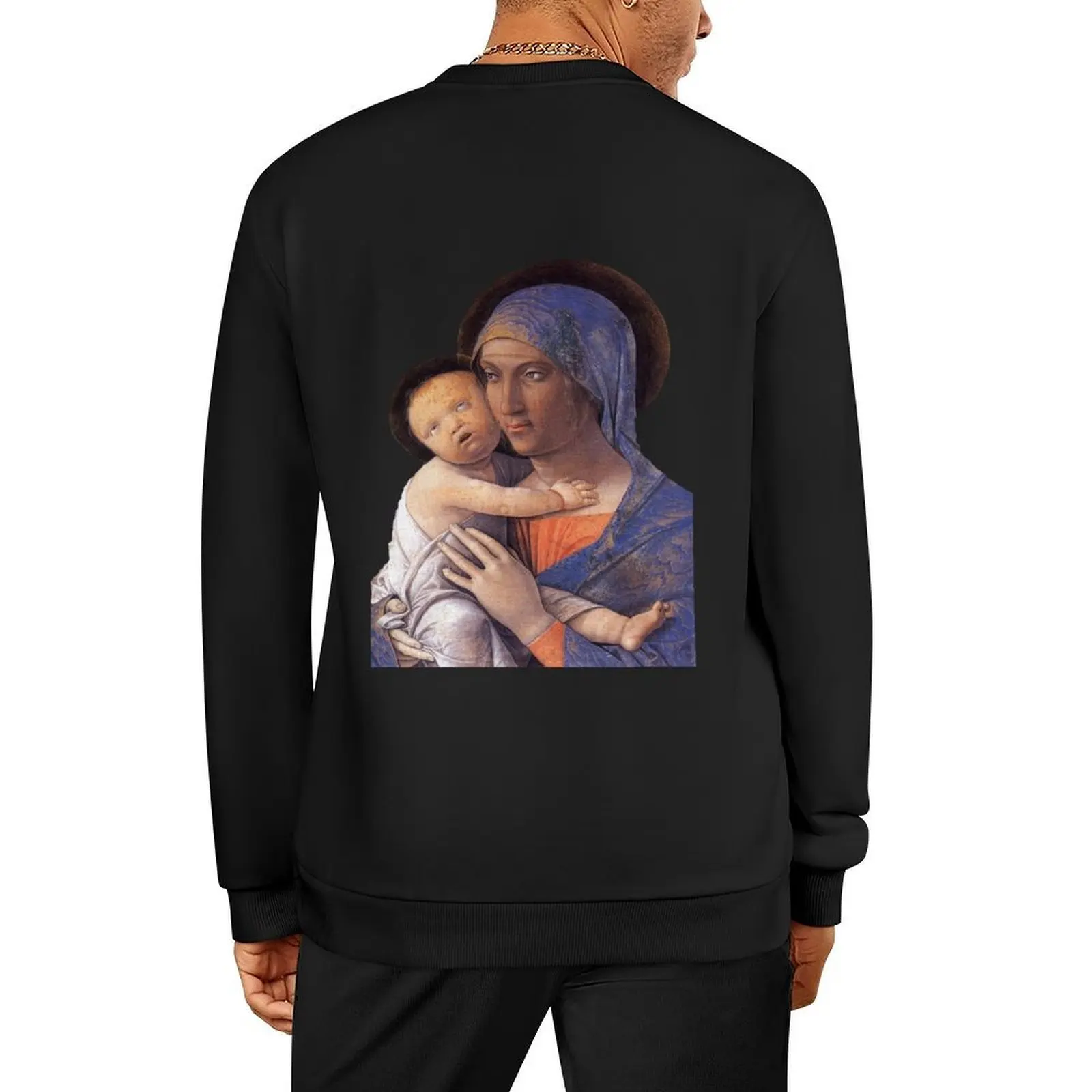 

Andrea Mantegna, Madonna col Bambino peinture Pullover autumn new products korean clothes men's sweat-shirt sweatshirts for men