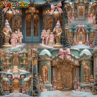 Mocsicka Photography Backdrops Christmas Shop Nutcracker Decora Family Xmas Holiday Portrait Photo Backgrounds For Photographs