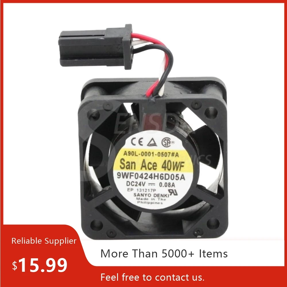

For Sanyo 9WF0424H6D05A 40x40x20mm 24V 0.08A Waterproof Durable Industrial Cooling Fan