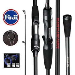 Casting Spinning Fishing Rod Fuji Ring 1.68m 1.8m UltraLight Carbon Fiber Rod Pole 2 Section EVA Handle 3-15g Lure Weight