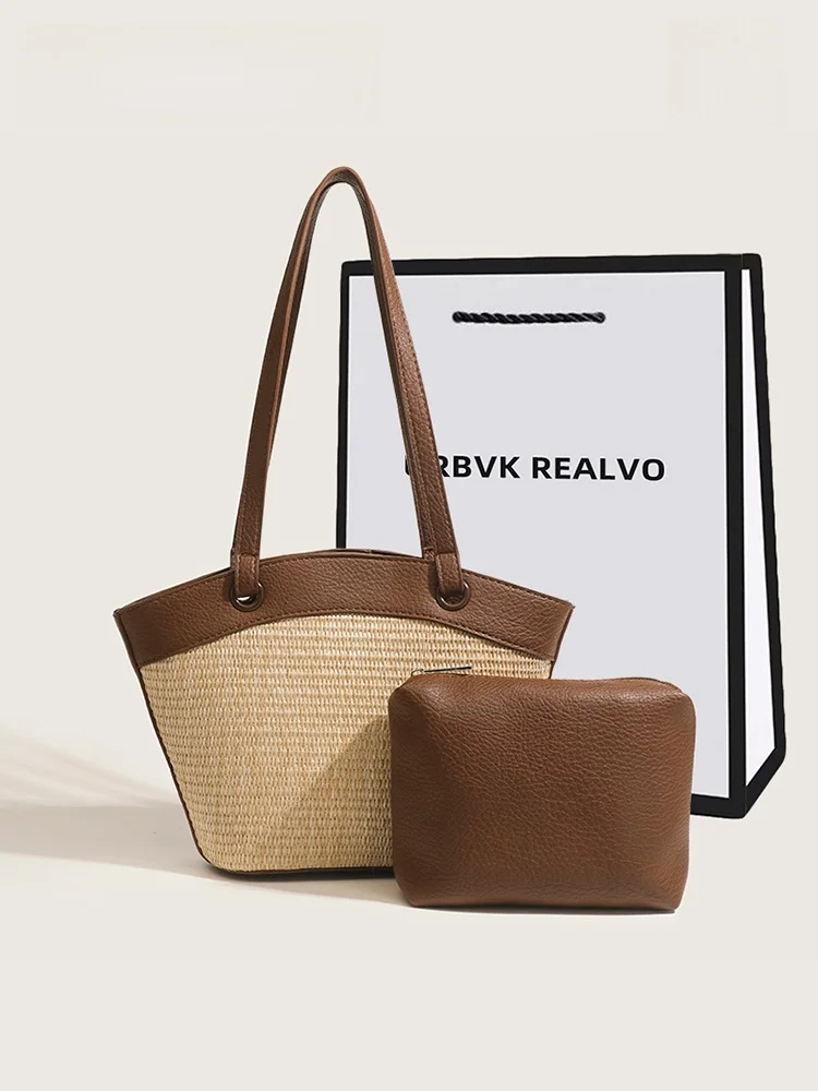 

UR Women's St Woven Bag 2025 New Sle Holiday oulder Bag Underarm Tote Bag Small Original Soft Handbag for Young Women