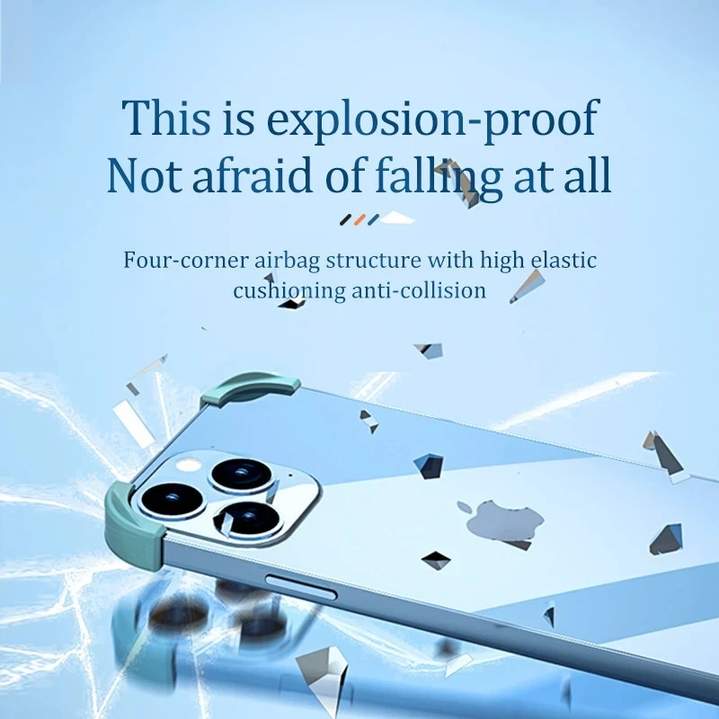 4 Pcs Coner Cover Phone Edge Frame For iPhone 16 15 Pro Max 15 14Plus 13 12Mini Corner Guard Protector Anti-Drop Shockproof Case