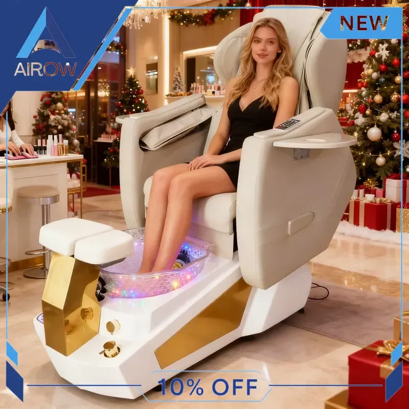 for Luxury Touch Massage Pedicure Chair Synthetic Leather Foot Spa Manicure Seat Modern Beauty Salon Furniture Equipment