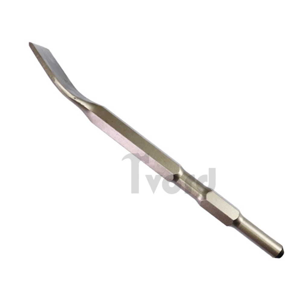 1PC Electric Hammer Elbow Chisel 180/200/280mm Electric Hammer Impact Drill Bit Hexagonal/Round Handle Wall Piercing Flat Chisel