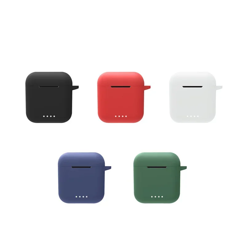 Pour TOZO T6 couverture complète couleur unie étui pour écouteurs antichoc Silicone housse pour écouteurs pour TOZO T6 Pour TOZO T6 couverture complète couleur unie étui pour écouteurs antichoc Silicone housse pour écouteurs pour TOZO T6