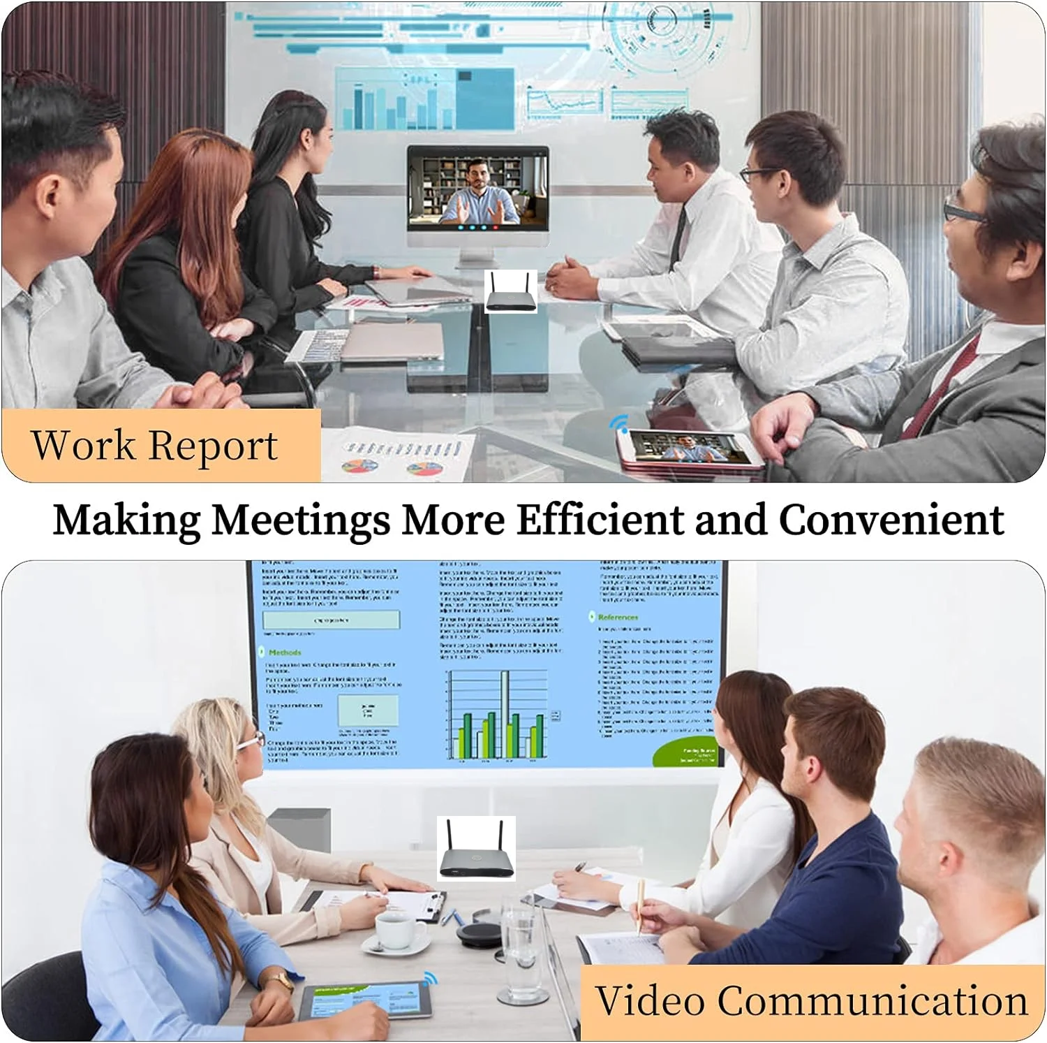 

WP-12 Wireless Transmitter And Receiver Full HD Wireless Presentation Equipment, Plug-n-play Streaming Media. Laptop, Dongle, PC