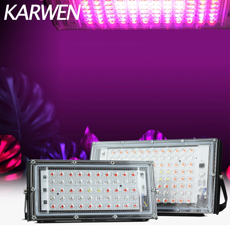 

Full Spectrum 50W 100W LED Floodlight 220V LED Spotlight LED Grow Light PhytoLamp Street light Lamp For plant growth lamp