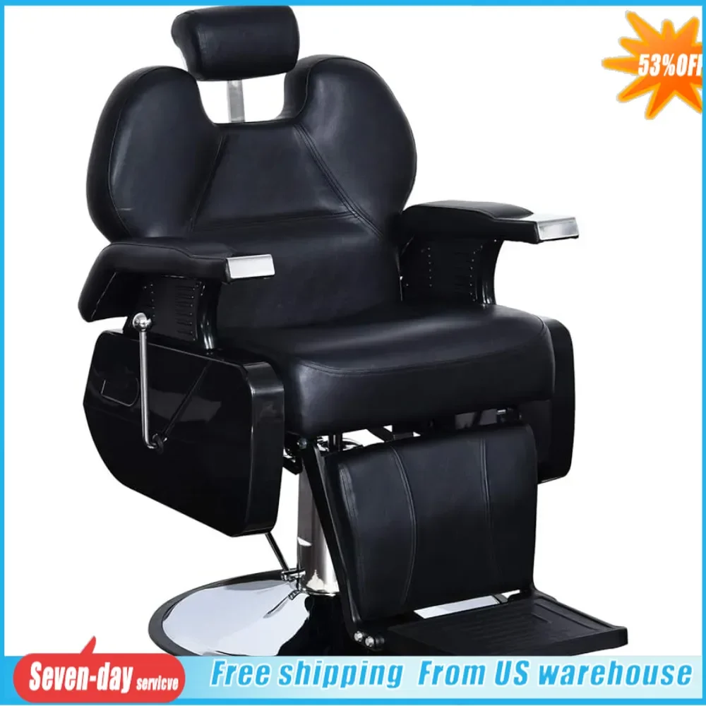 

Barber Chairs,Heavy Duty Reclining Barber Chair All Purpose Hydraulic Salon Chair for Barbershop Stylist Tattoo Chair Spa Chairs