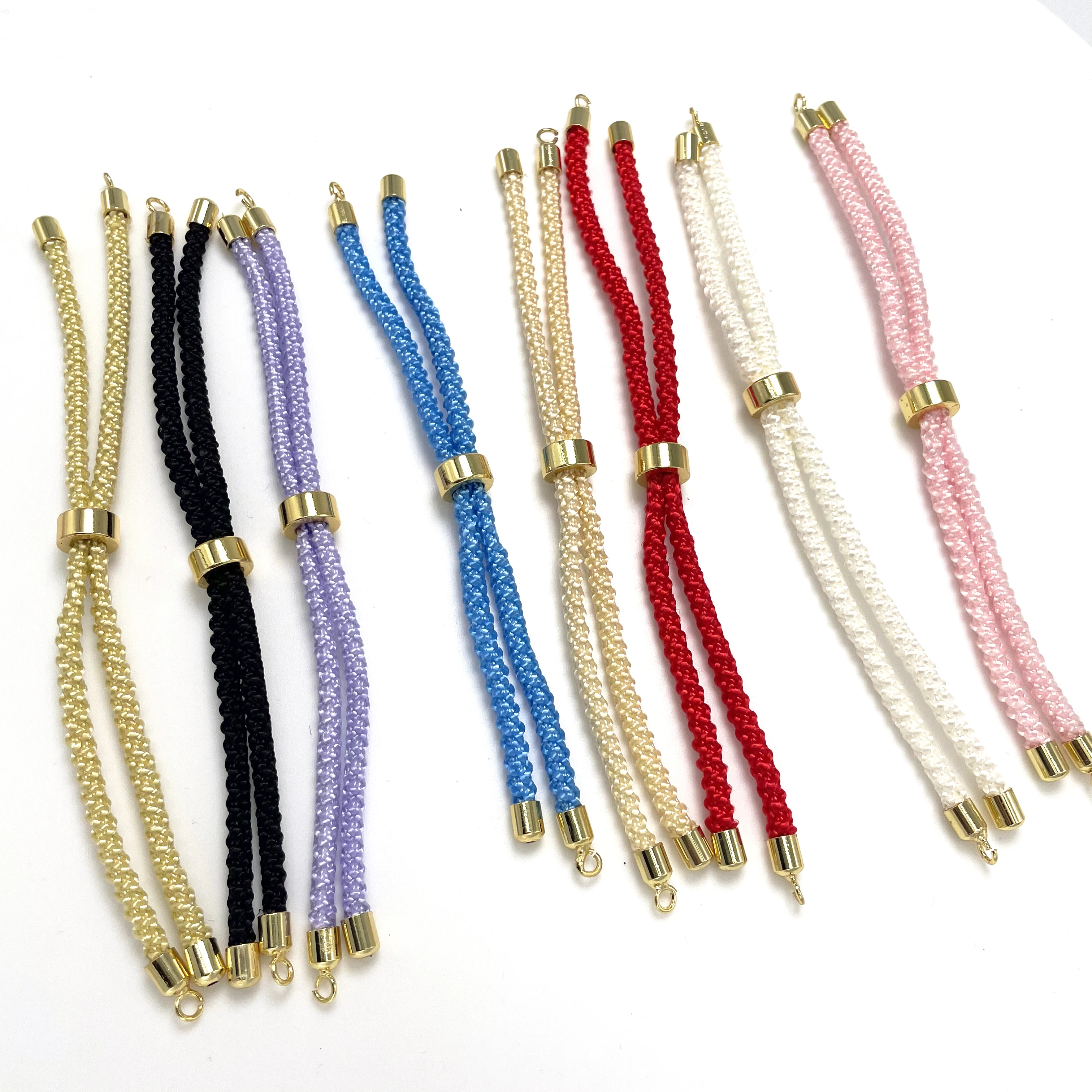10Pcs 3mm Adjustable Nylon Twisted Cord Bracelet Braided For DIY Bracelet Jewelry Making Accessories