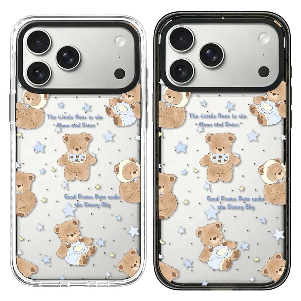 

Star Teddy Bear Acrylic Magnetic Case: Compatible with IPhone 17 16 15 14 13 12 Pro Max 17 Air