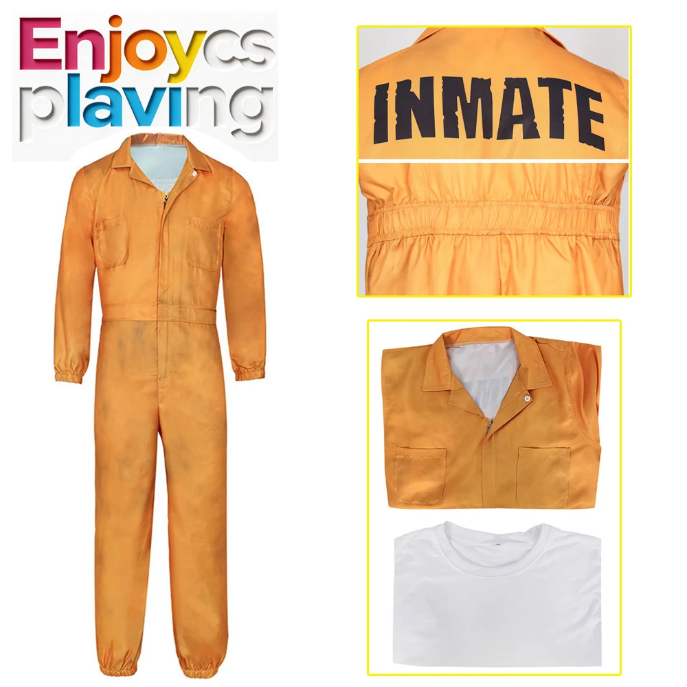 Warden Weyron Cosplay Prison Uniform Game Delta Force/Force of Delta Haloween Carnival Outfits For Men Adult