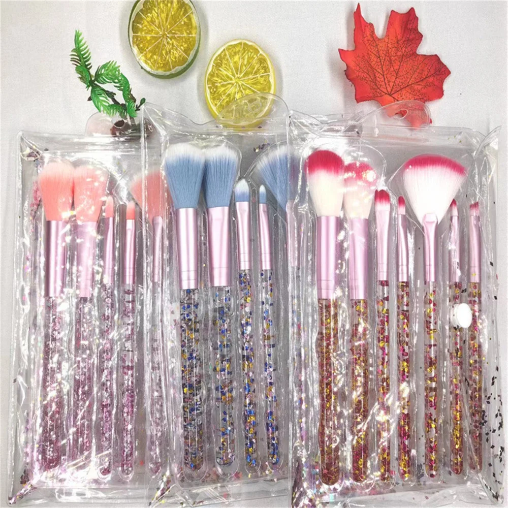 Crystal Handle Makeup Brush Parity Mini And Convenient Complete Set Of Makeup Tools Beauty And Health Highlight Brush Loose