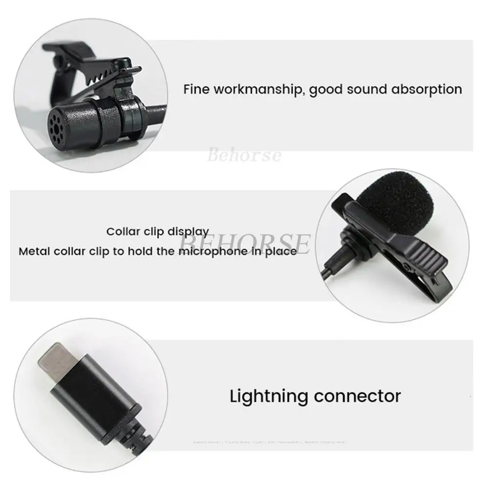C타입 라발리에 마이크, DJI OSMO 포켓 3 액션 2 액션 3 액션 4 용, 고음질 오디오 케이블 어댑터 액세서리
