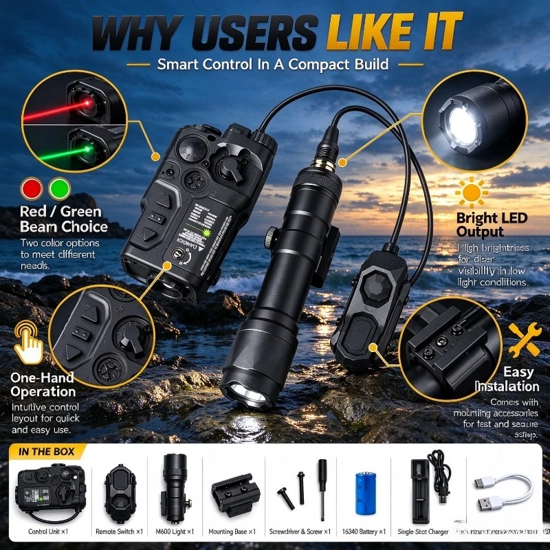 Green LED Spot Module with Switch, Super Bright Ray, Detachable Bracket, Night Backpacking Outdoor Gear