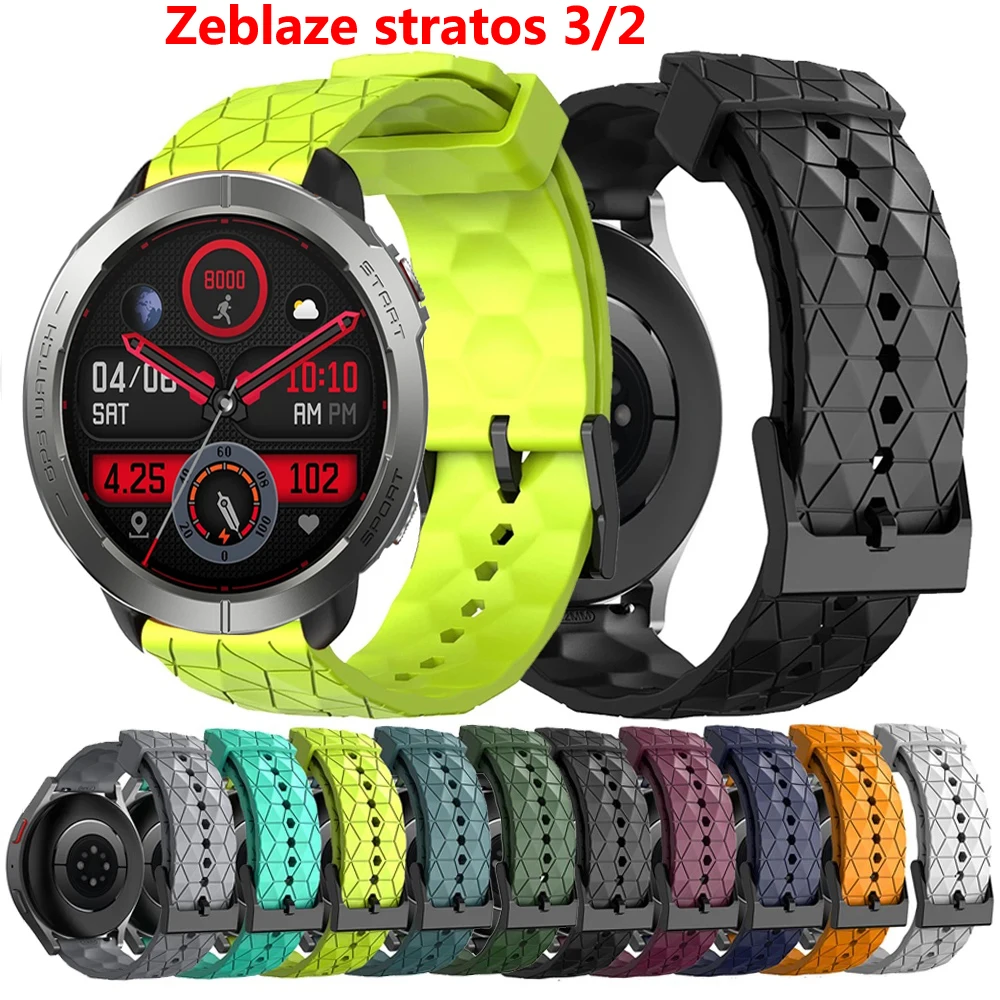 

Band for Zeblaze Stratos 3 Stratos 2 2 Lite Swim Strap Smart Watch Silicone Soft Breathable Sports Bracele