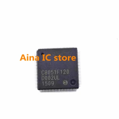 C8051F120 Chip Original, C8051F120-GQR, TQFP-100, Novo, 2pcs por lote