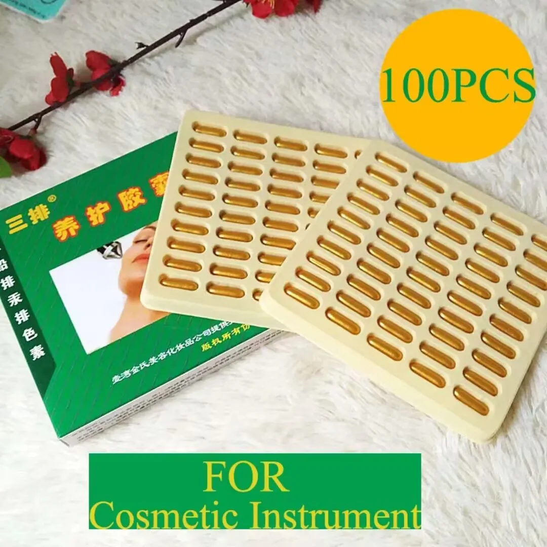 

Melanin Detoxification Capsules 100 Beauty Salon Facial Detoxification Capsules Ultrasonic Introduction Device Lead, Mercury,