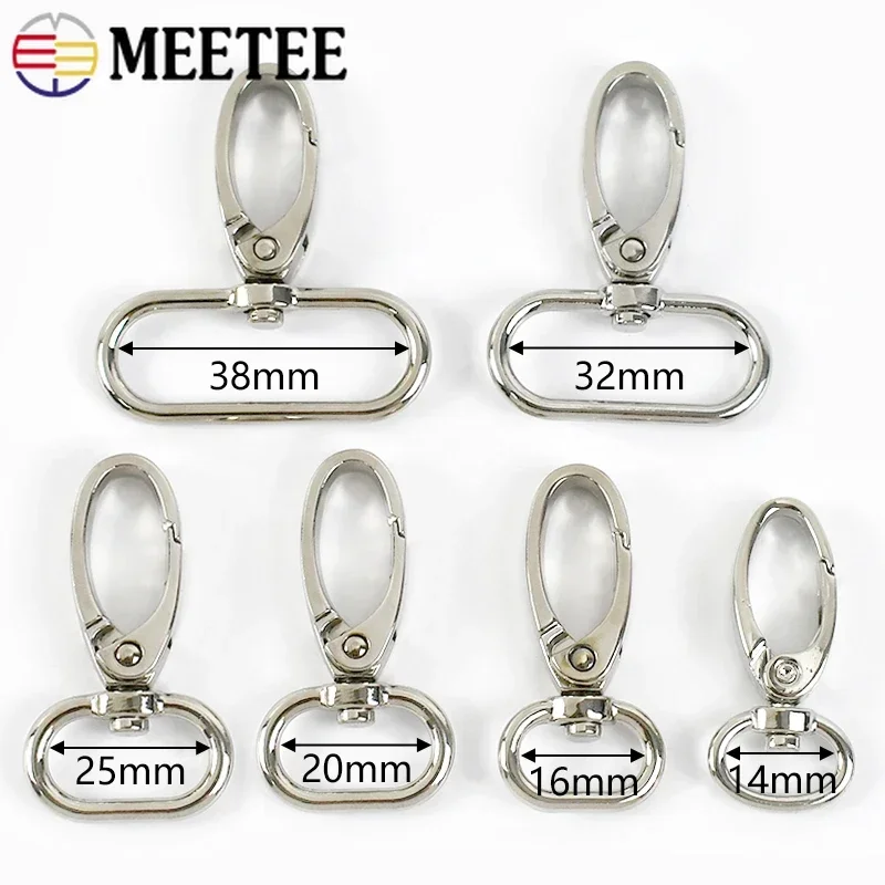 10/50pcs Metal Buckle for Bag Strap Swivel Lobster Clasp Backpack Webbing Trigger Clip Snap Hooks Handbag Hanger DIY Accessories