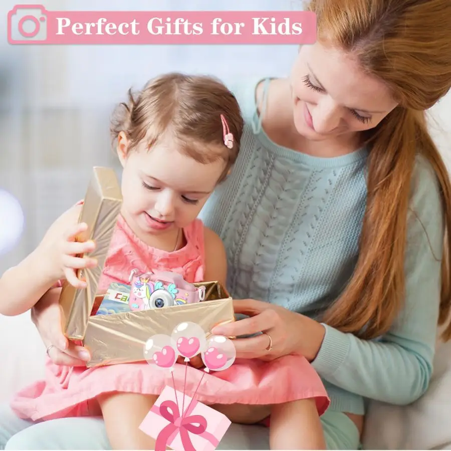 Children Digital cartoon cute unicorn Camera Toys Outdoor Photography Camera Festival Gift Kids Portable Electronic Toys