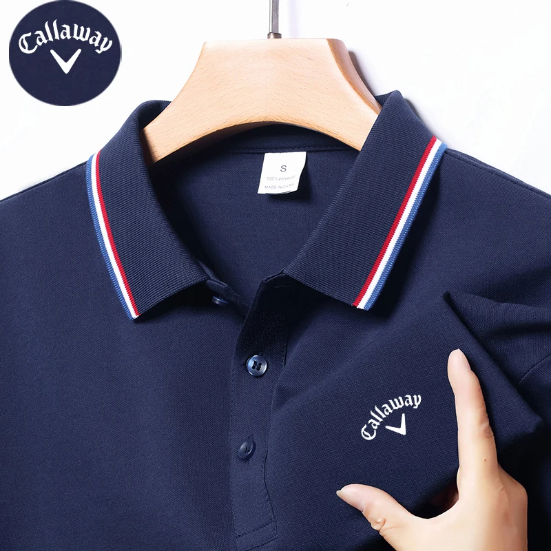 Men's Polo Shirt with Exquisite Embroidery Logo on the Chest in Summer Cool Business and Casual Style Comfortable Breathability