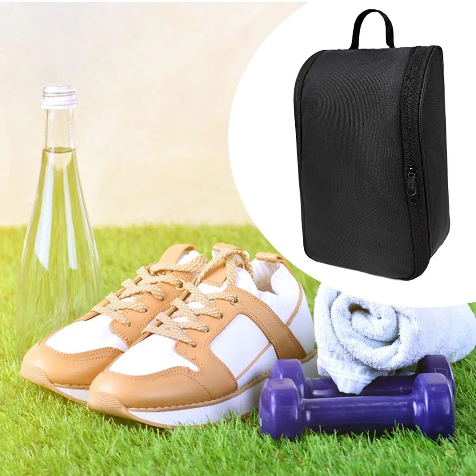 

Golf Shoes Bag Golf Accessories Portable Zipper Tote Multiuse Dustproof Shoe Carry Bag Sports Shoes Bag for Travel Gym Camping