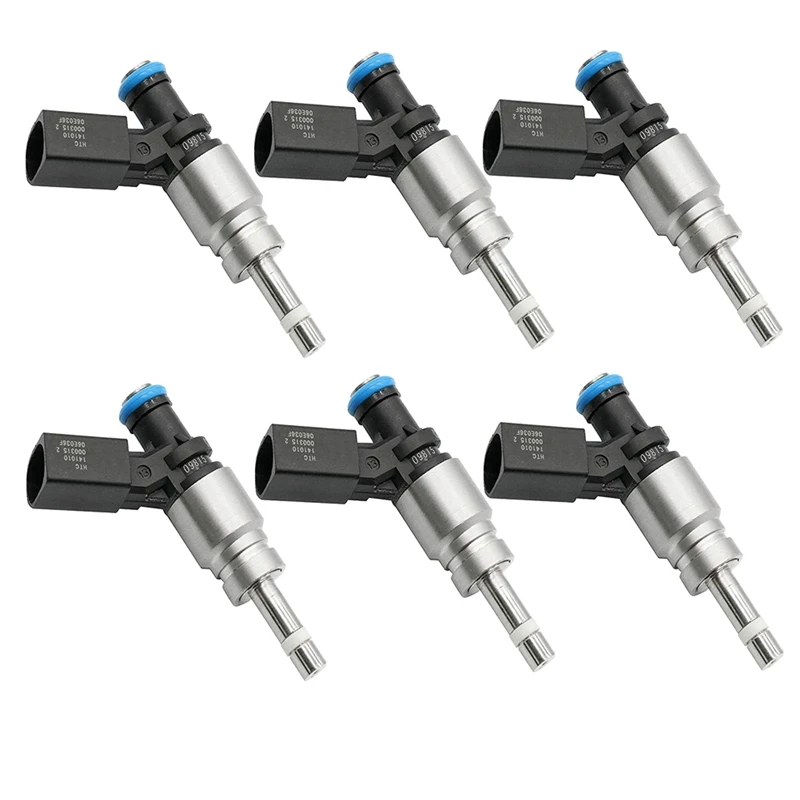 6Pcs Car Fuel Injector Nozzle 06E906036F 06E906036AF For  Q5 A4 A5 A6 C6  A5 B8 Quattro 079906036C 06H906036E