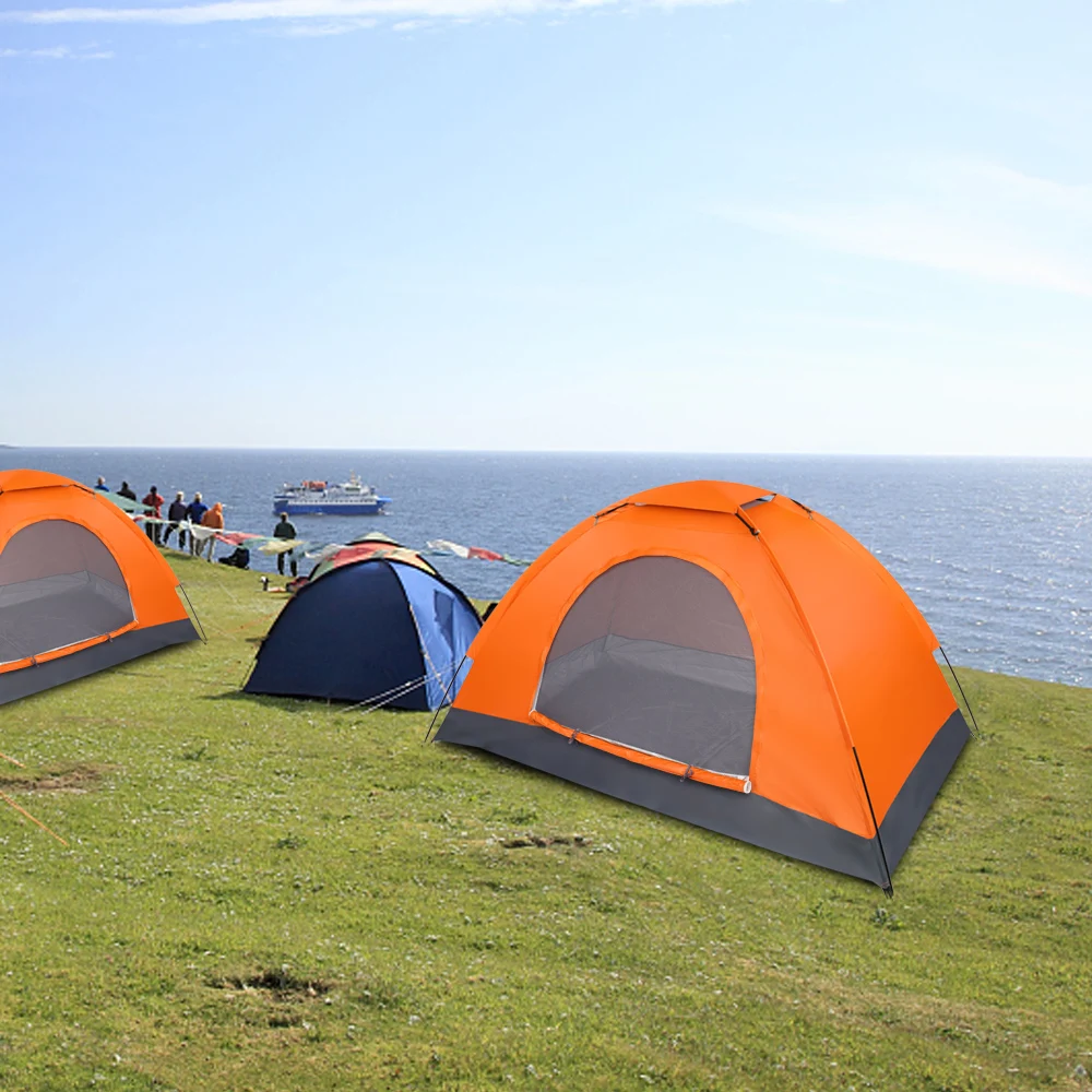 

1-Person Waterproof Camping Dome Tent Outdoor Hiking Orange