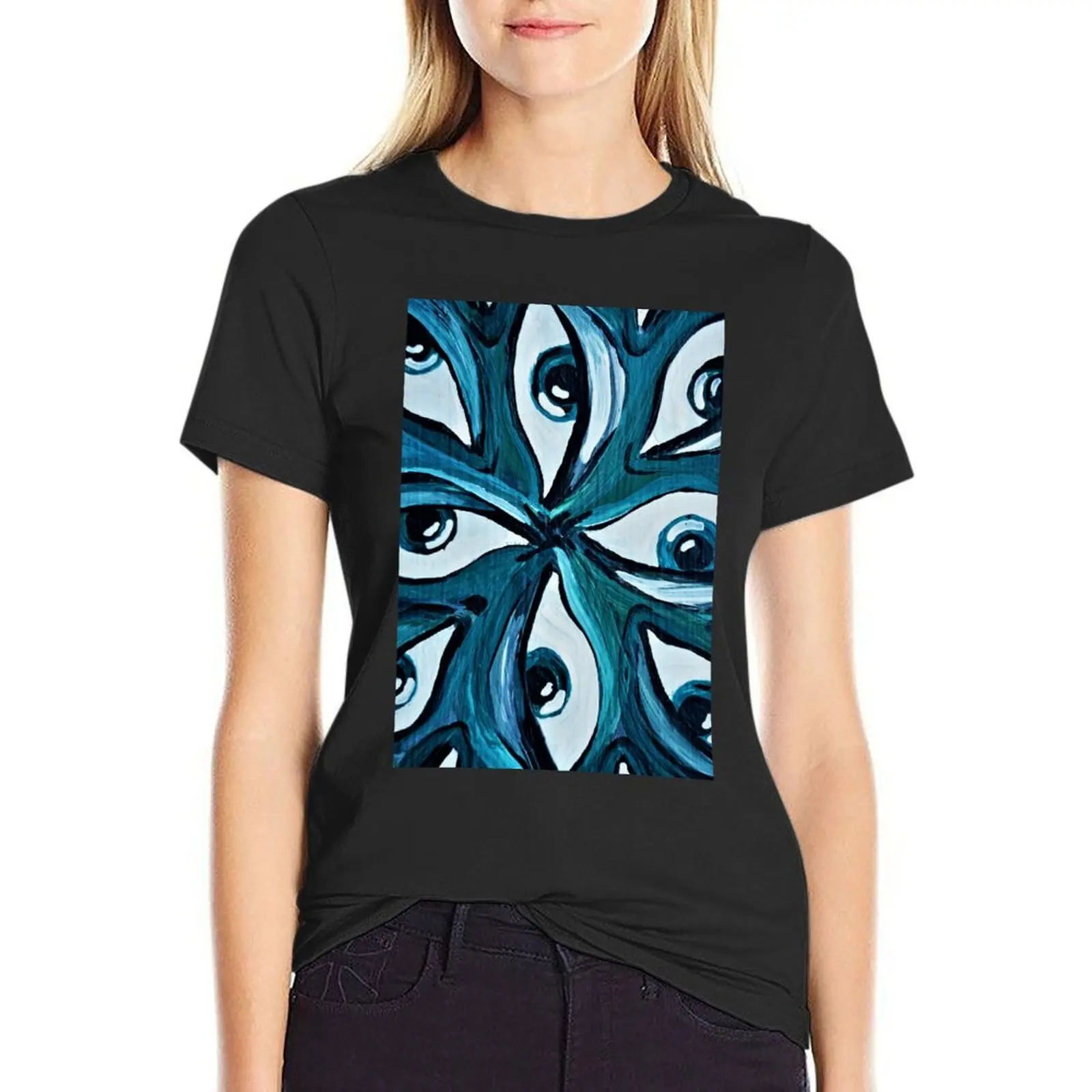 nazar eye T-Shirt cute clothes Female clothing new edition t shirts for Women