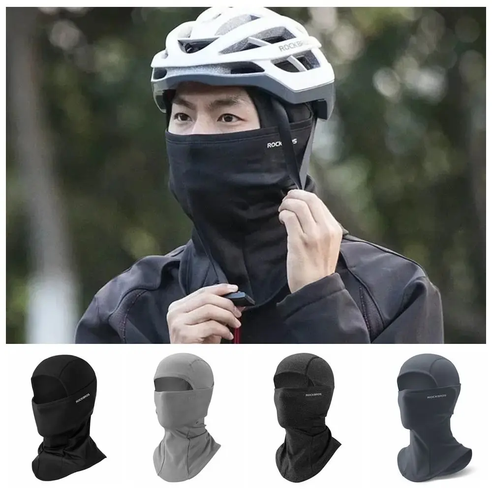 Casco de motocicleta para mantener el calor, mascarilla térmica transpirable para esquiar, protección facial completa, cubierta de cabeza de ciclismo de felpa para mujeres y hombres