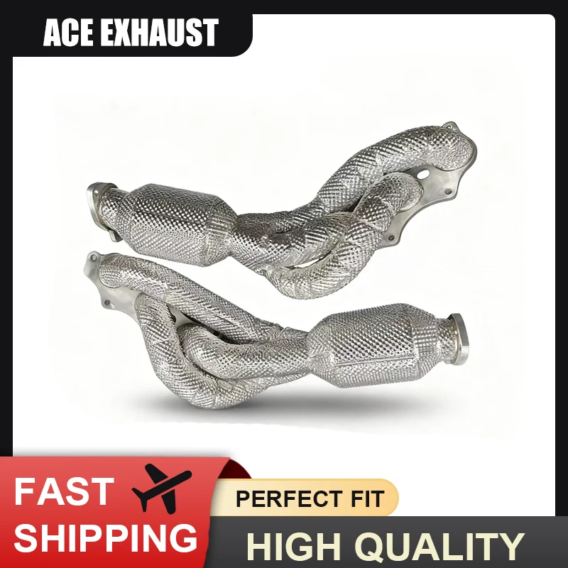 

ACE Exhaust System for Toyota Land Cruiser 4.0L 5.7L High Flow Performance Downpipe Manifold with Catalysis Car Accessories