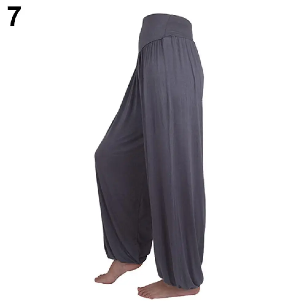 

Women's Comfy Harem Yoga Loose Long Pants Belly Dance Boho Sports Wide Trousers