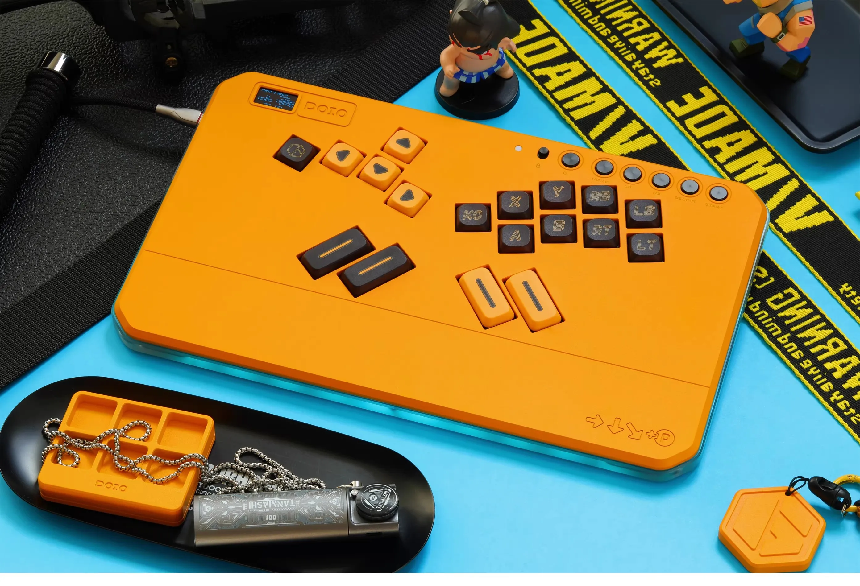 DOIO KCGM-03 PC Keycaps Mixbox Hitbox Keycap PBT Sublimation Low-profile Switch Keyboard Keycaps Customized PC Accessories Gifts