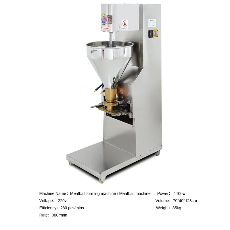 Automatic Stainless Steel Meatball Fishball Forming Machine Fishball Maker Meat Ball Rolling Processing Machinery