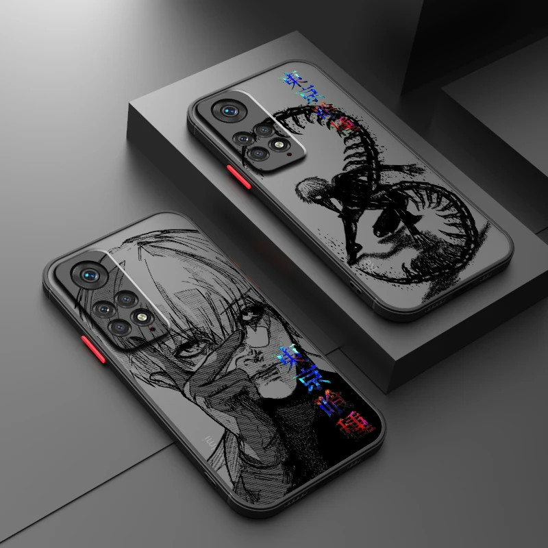 T-Tokyo G-Ghoul Cool Art Frosted Translucent For Redmi 8 8A 9A 9C 9AT 9 9T 10X 10A 10C 10 11A 12C 12 13C 5G Funda Phone Case