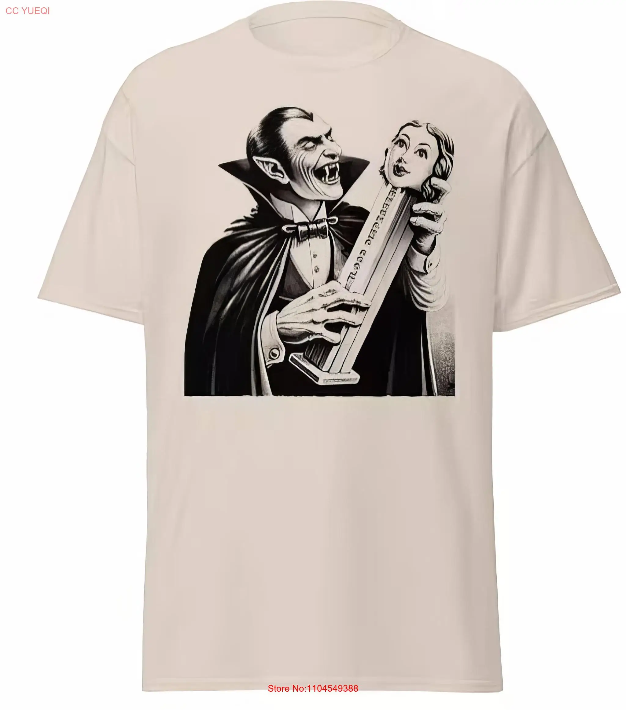 

DRACULA T Shirt Bela Lugosi Vampire Vintage Funny Monster for Pez Meme Faded Design long or short sleeves