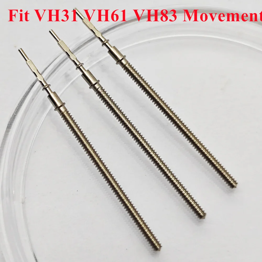 VH31 Watch Crown Stem Stainless Steel Replacement Repair Parts Watch Stem Fit VH31 VH61 VH83 Movement Watch Accessories Parts