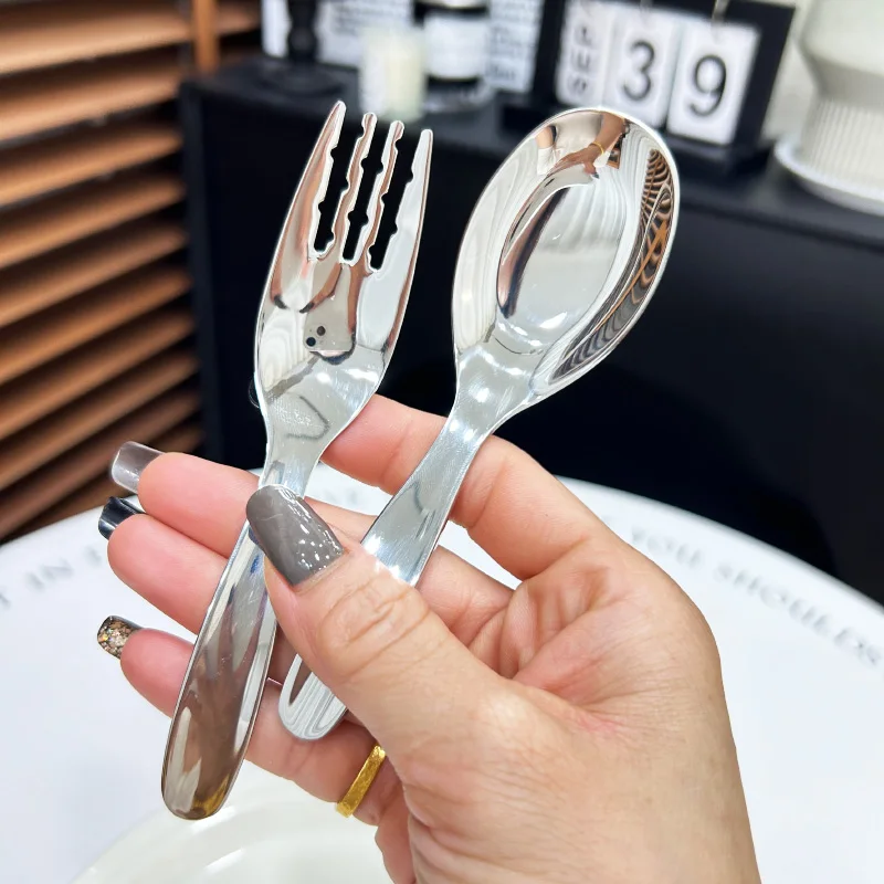 

Portable 36 Stainl Steel Spoon Fork Set 2-Piece Meal Spoon Baby Spoon Student Utensils Dining Cutlery Set Kitchen Tools