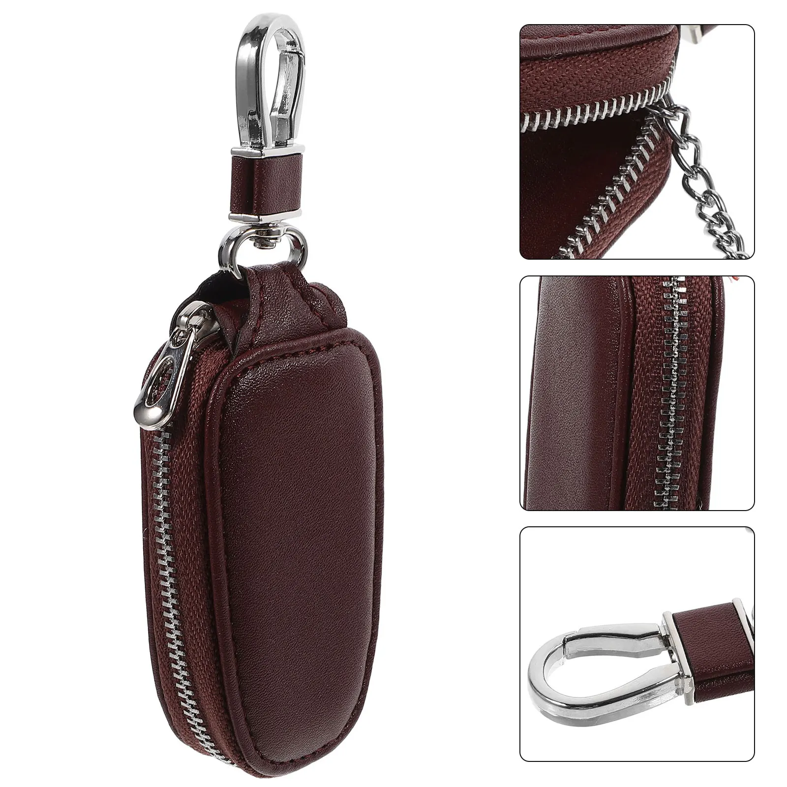 

Durable With Zipper Small Lightweight Car Keys Accessories Key Case Protector For Car Keys Key Fob Holder Travel Accessory