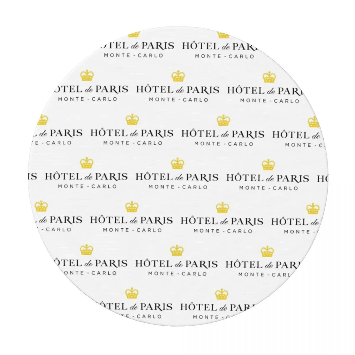Hotel De Paris Monte Carlo Waterproof Round Tablecloth Oilproof Table Cloth for Kitchen Events Dining Table Cover