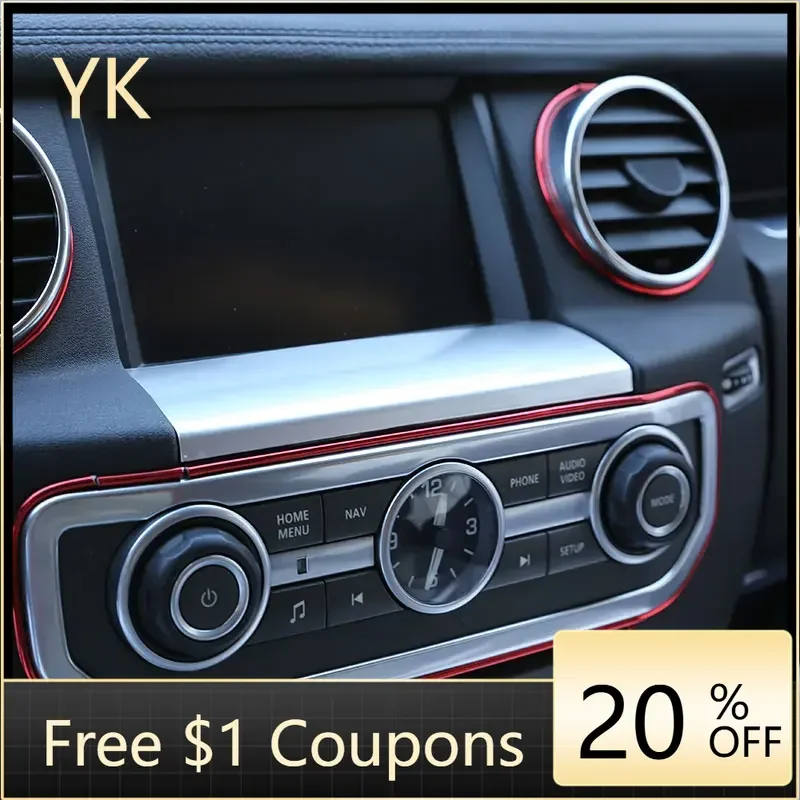 

Для Land Rover Discovery 4 LR4 2010-2016 ABS углеродное волокно автомобильный GPS экран ниже панели накладка наклейки автомобильные аксессуары